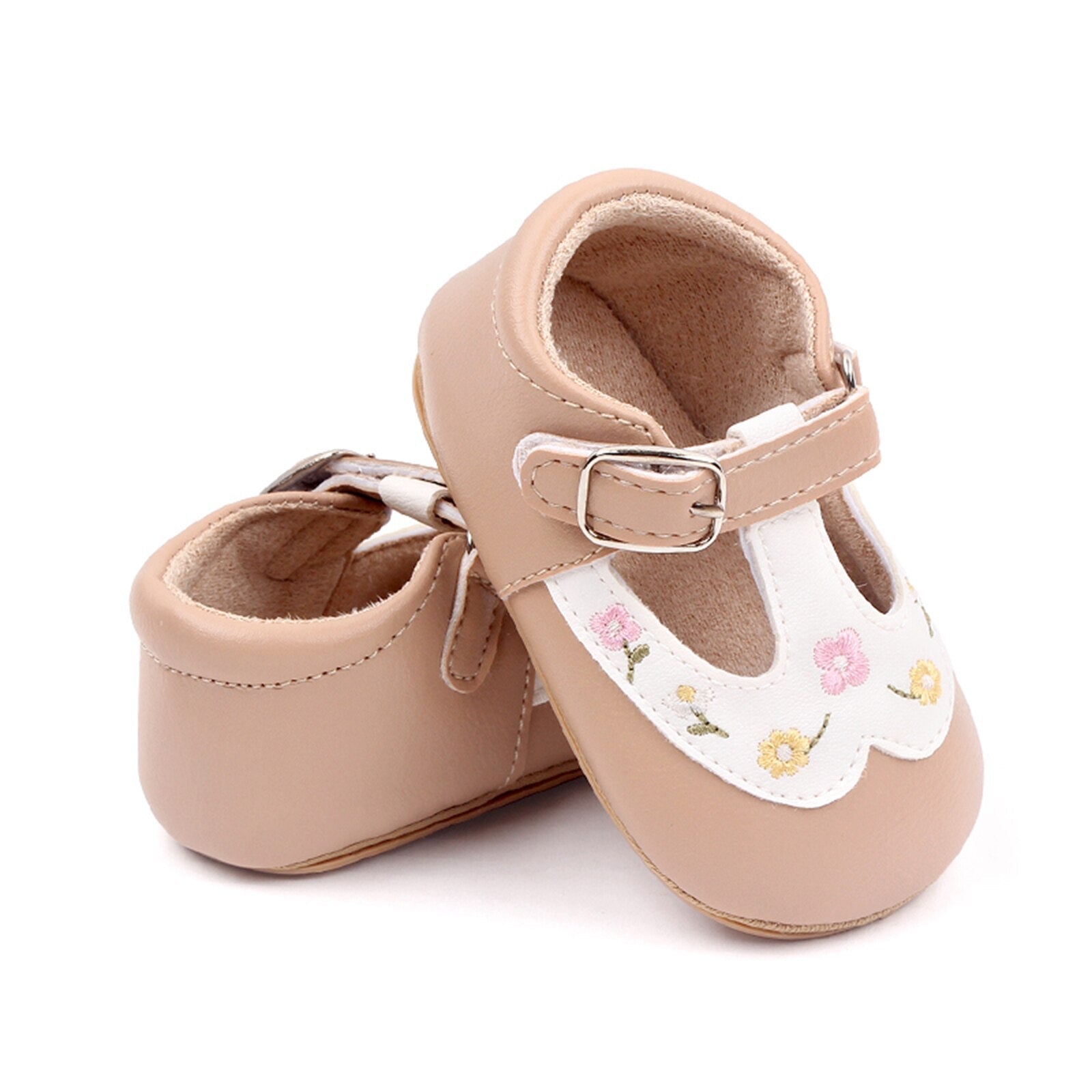 Sapato Infantil Feminino Fivela Florzinhas