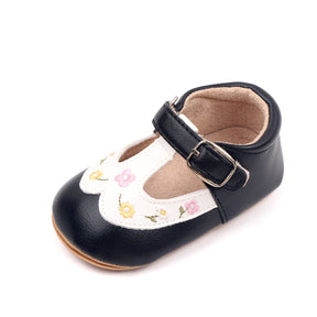 Sapato Infantil Feminino Fivela Florzinhas