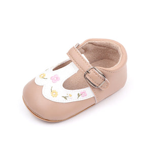 Sapato Infantil Feminino Fivela Florzinhas