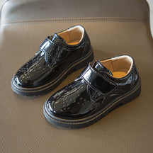 Sapato Infantil Masculino Preto Elegante Velcro