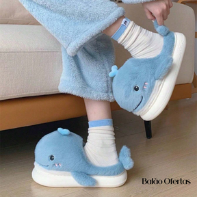 Pantufa Infantil Baleia