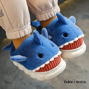 Pantufa Infantil Tubarão