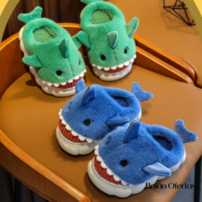 Pantufa Infantil Tubarão